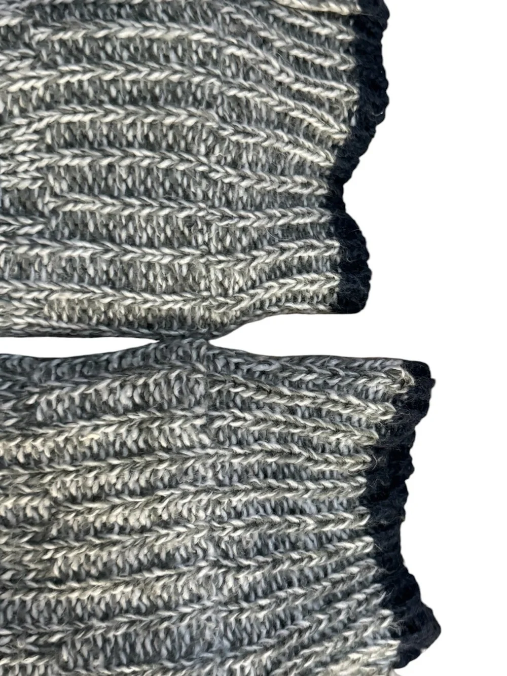 Jane and Bleeker puppy Grey and White Knit dog socks- Cozy fun socks